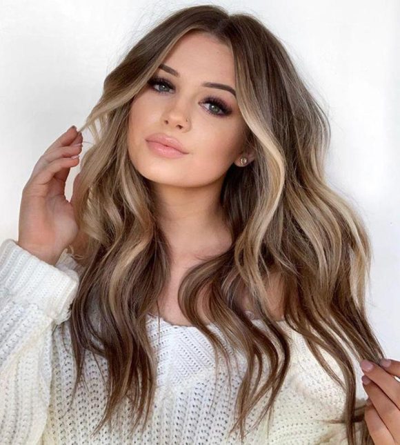 Female wig dyed with long curly hair - Image 5