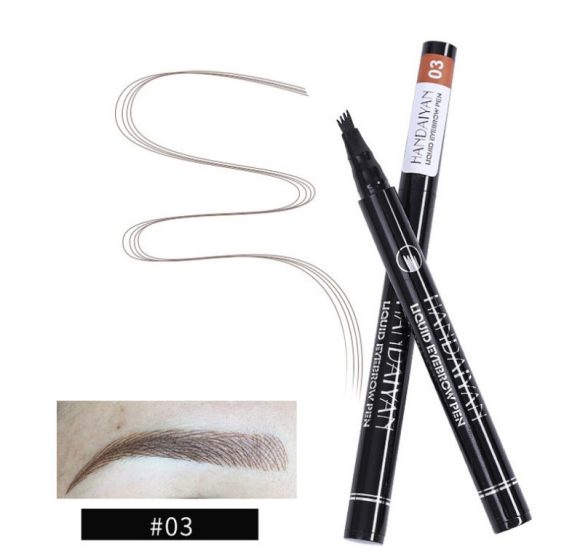 Microblading Eyebrow Pencil Waterproof Fork Tip Tattoo Pen Tinted Fine Sketch Eye Brow Pencils Long Lasting Eyebrows - Image 9