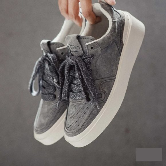 Men's Summer Low-top Flat Retro Shoes Platform Height Increasing Breathable Casual White Shoes - Image 3