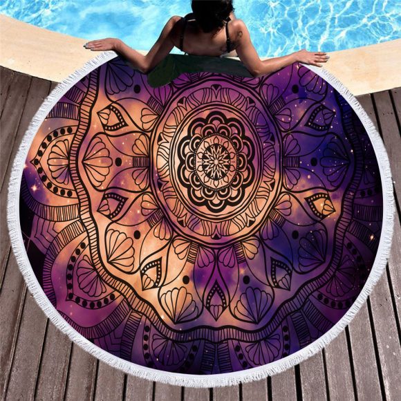 Microfiber round beach towel - Image 2