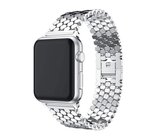Scale Grain Zinc Alloy Five-bead Honeycomb Strap - Image 6