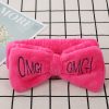 Coral velvet butterfly end hair band - Image 8