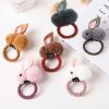 Hair ball rabbit hair ring - Image 3