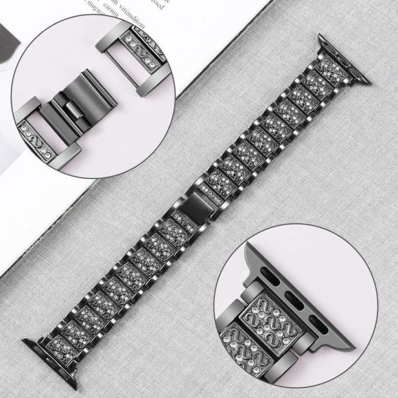 Jewelry Chain Strap For A Pple Watch Band Ultra 49mm 40mm 44mm 42mm 38mm Bracelet Diamond Wrist IWatch Band SE 6 7 8 9 45MM 41MM - Image 6