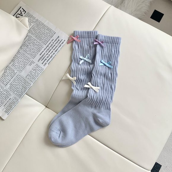 Dopamine No Pilling New Bow Tube Socks Women - Image 4