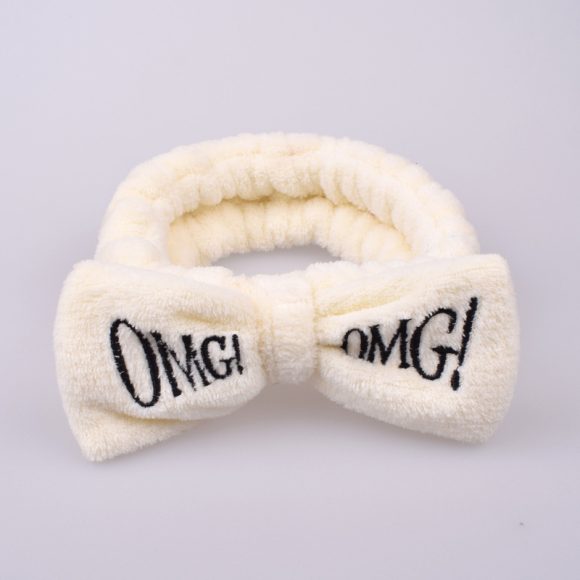 Coral velvet butterfly end hair band - Image 10
