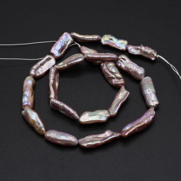 Bright Water Purple Pearl Beads - Image 5