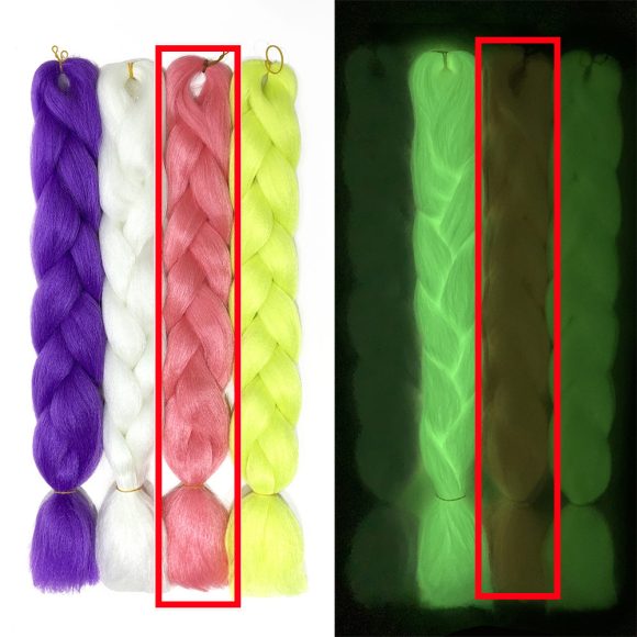 Luminous Fluorescent Chemical Fiber Wig Big Braid - Image 6