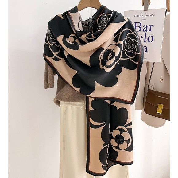 Color Matching Fashion Scarf Scarf Thin Warm Scarf Talma - Image 9