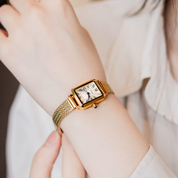 Rectangular Milan Mesh Belt Middle Ancient Watch - Image 6