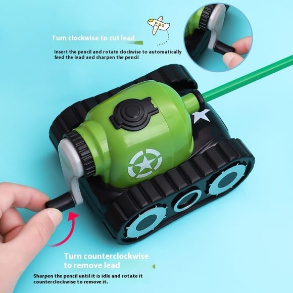 Student Hand Tank Pencil Sharpener Kindergarten Pencil Pencil Shapper - Image 6