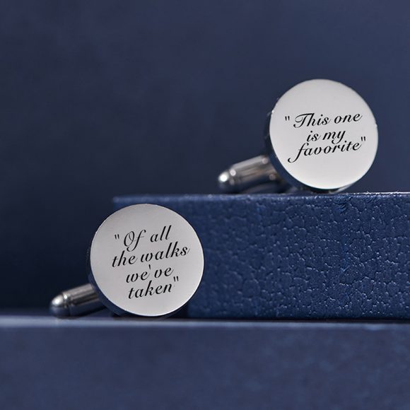 High Quality Custom Name Date Stainless Steel Cufflinks Personalized Metal Cuff Links For Men Wedding Jewelry - Image 3