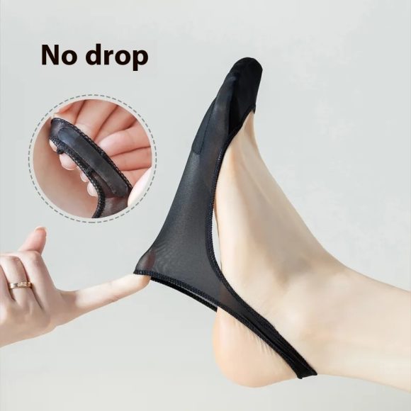 Invisible Boat Socks Women's Summer Socks Low-cut Non-slip Ice Silk - Image 6