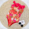 Mesh Stitching Suspenders One-piece Swimsuit European And American Straps Tube Top High Waist - Image 5