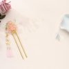 Antique Hanfu Headdress Tassel Bride Hairpin Step Shaking Insert Comb Hair Jewelry - Image 3