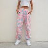 NCLAGEN New Women Camouflage Print Trousers Loose Harem Camo Pants Spring High Waist Casual Joggers Elastic Sweatpants