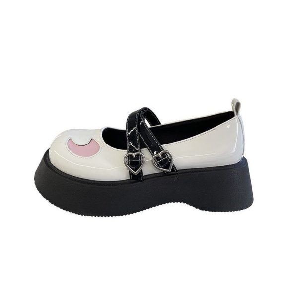French Style Platform Leather Shoes Women - Image 3