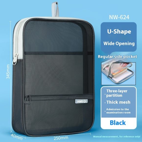 L-type Subject Subject Classification File Transparent Test Paper Storage Bag - Image 6