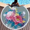 Non shedding microfiber round beach towel - Image 4