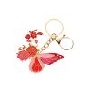 Creative Personality Brass Ancient Style Hollow Flower Butterfly Keychain Pendant - Image 5