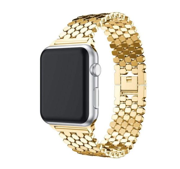 Scale Grain Zinc Alloy Five-bead Honeycomb Strap - Image 7