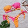Sexy Crystal Diamond Bikini Detachable Chest Pad Splicing Chest Strap Split Swimsuit - Image 5