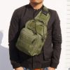 Hot Style Canvas Riding Pack Camouflage Field Sports Small Chest Bag Single Shoulder Oblique Cross Outdoor Tactical Package. - Image 7