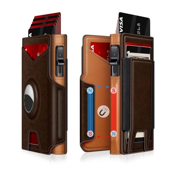 Men's RFID Anti-theft Brush Aluminum Alloy Card Bag - Image 4