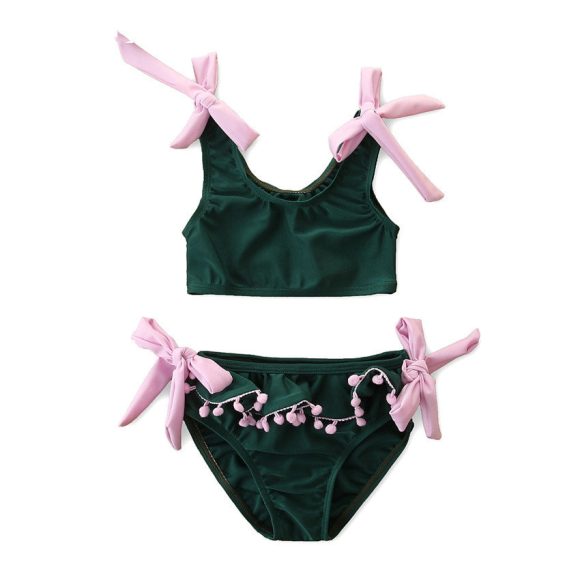 Summer Girl's Swimsuit Suit Fashion Girl's Color Matching Swimsuit - Image 5