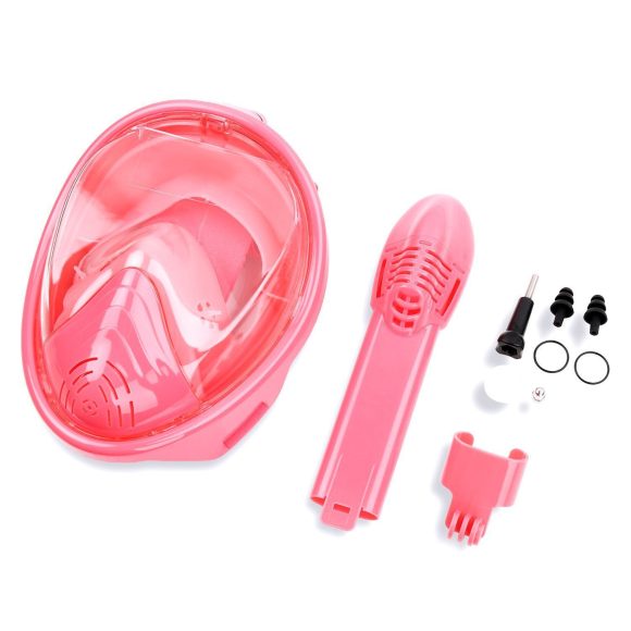 Anti Fog Snorkeling Full Face Mask Silicone Full Dry Diving Goggles With Camera - Image 4