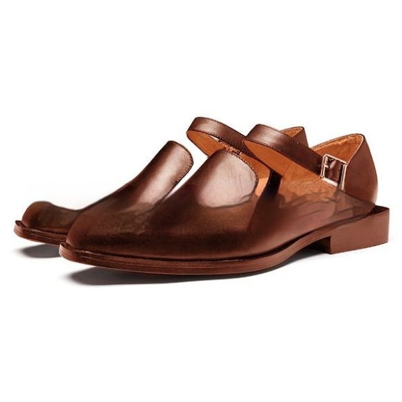 Hollow Breathable Plus Size Square Head Men's Sandals - Image 5