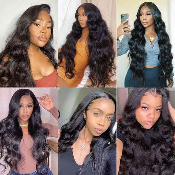 Wig European And American Lace Wigs Chemical Fiber Headgear Front Lace Long Roll - Image 6