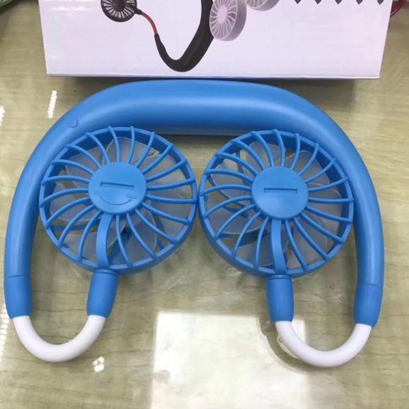 Charging portable lazy fan student desktop fan hanging neck fan - Image 6