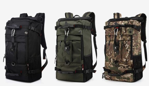 New double shoulder bag Oxford cloth bags male outdoor backpack large capacity baggage bag multifunction hiking bag - Image 8