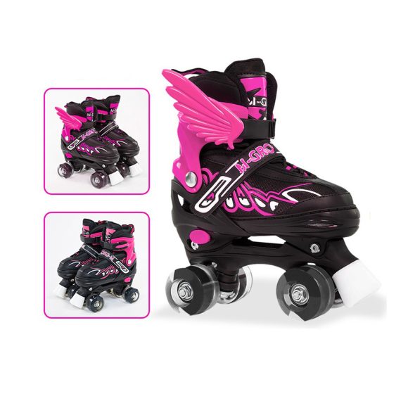 Children Adjustable Skates Roller Skates Boys Girls Kid's Roller  4-Wheels Outdoor Sports Skates - Image 4