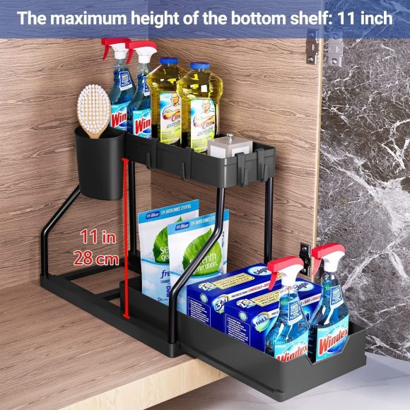 Table Pull-out Storage Rack Easy To Disassemble And Clean Storage Rack - Image 5