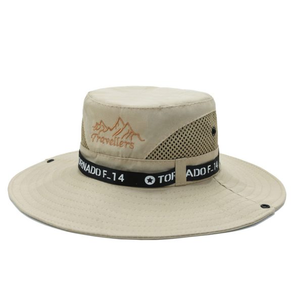 Mountaineering Fishing Sunscreen Travel Breathable Large Eave Visor Hat For Men - Image 8