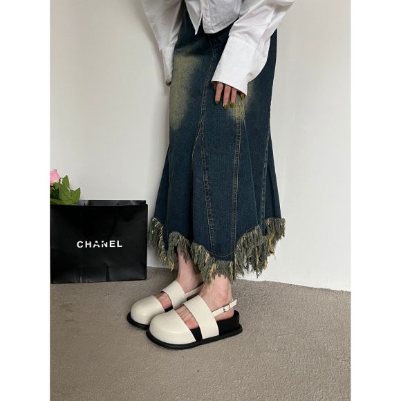 Retro Raise The Bottom One Strap Two-way Breathable Closed Toe Sandals - Image 5