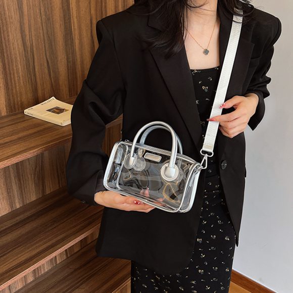 Transparent Shoulder Large Capacity Fashion Underarm Bag - Image 8