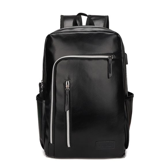 PU Leather European And American Style Men's Business Casual Backpack - Image 3