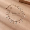 Butterfly Tassel Anklet Colorful Oil Necklace Flowers Leaves - Image 7