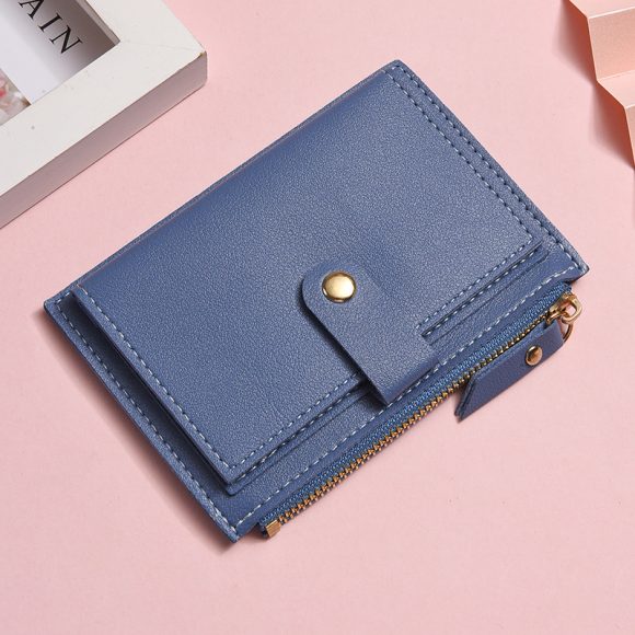 Multi Slot Student Short Zipper Coin Purse - Image 4