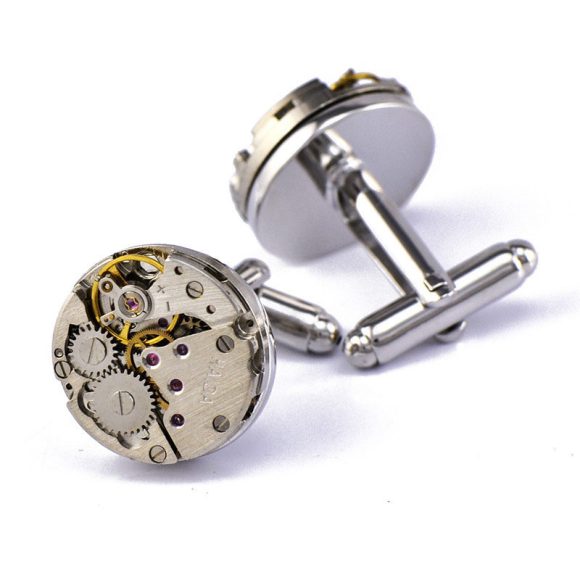 Mechanical Movement French Shirt Cufflinks - Image 3