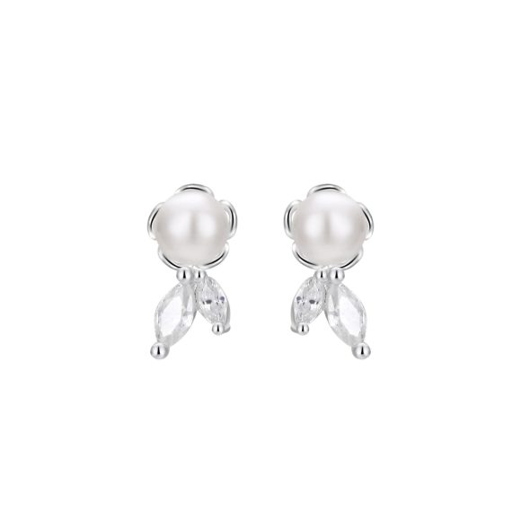 S999 Sterling Silver Pure Silver Stud Earrings Female Water Drop Ear-caring Shell Pearls - Image 6