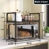 Multi-functional Kitchen Microwave Oven Storage Double-layer Kitchen Seasoning Rack - Image 8