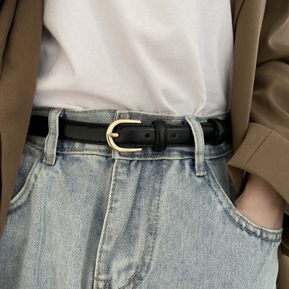 Super Easy To Match Soft Leather Belt Simple And Advanced - Image 4