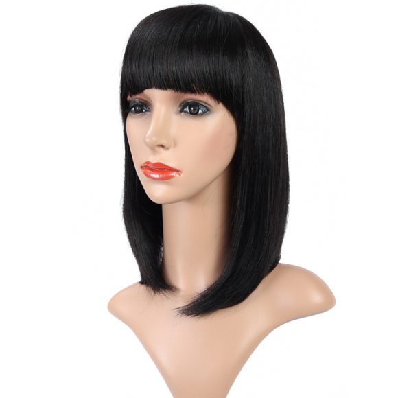 European And American Wigs With Bangs And Real Hair - Image 4