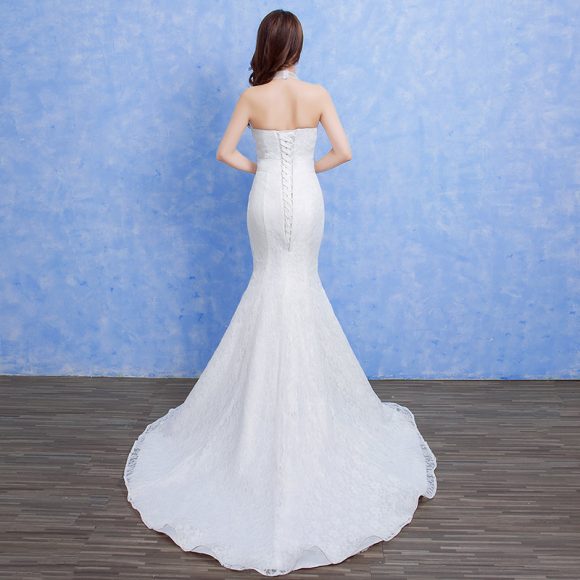 Wholesale new bride wedding fashion lace fishtail skirt Slim Skinny tail wedding dress D92 - Image 8