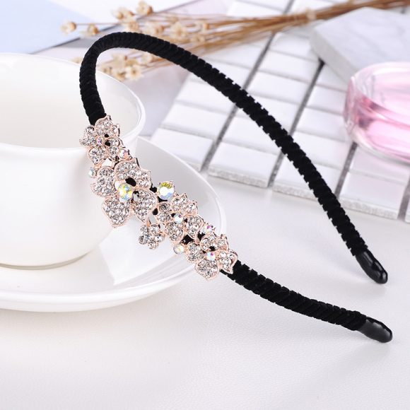 Rhinestone Bow Headband For Women Head Accessories - Image 8