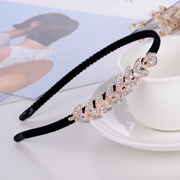 Rhinestone Bow Headband For Women Head Accessories - Image 3